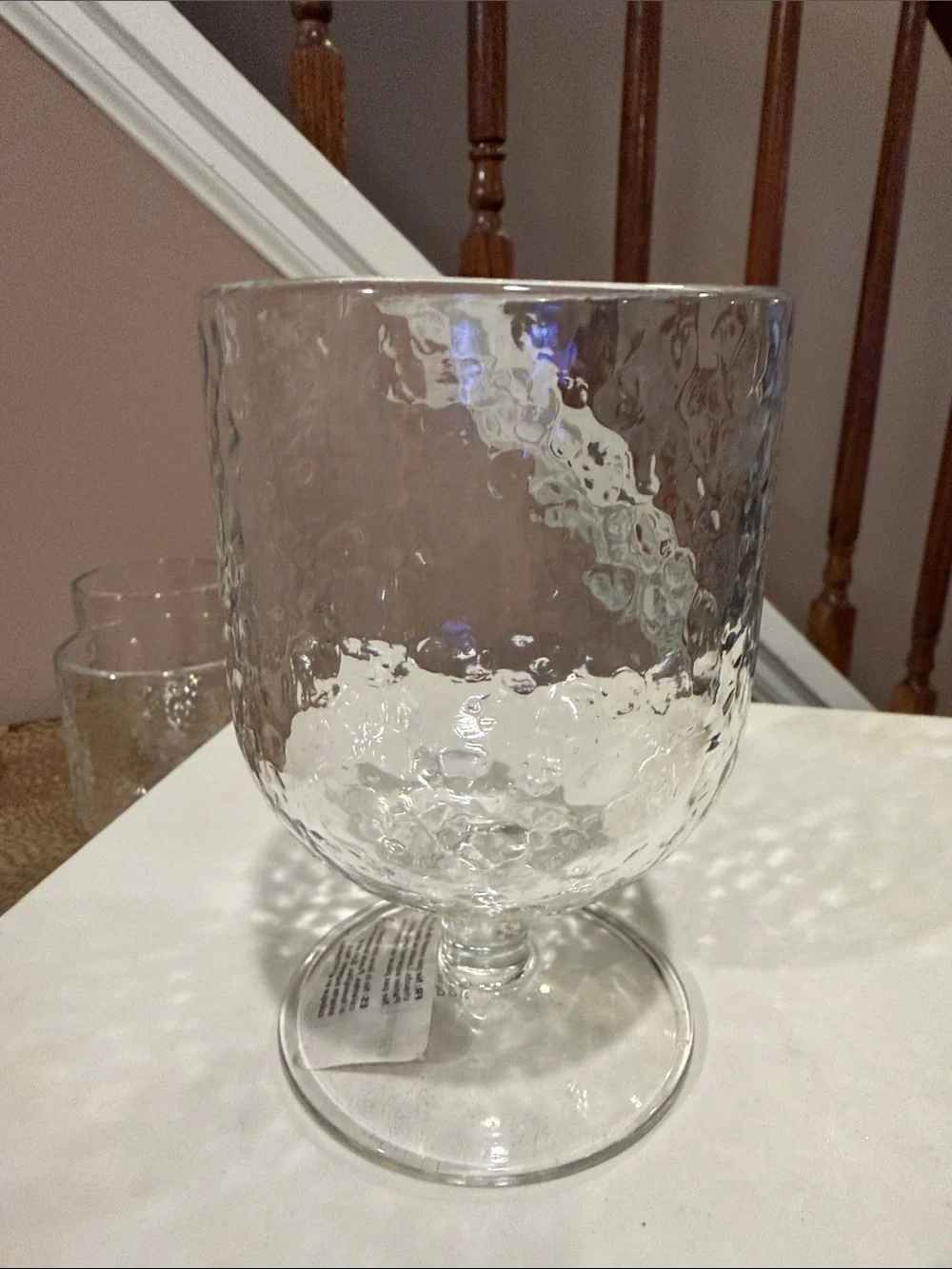 Pottery Barn Hammered Acrylic Glasses - Set of 4